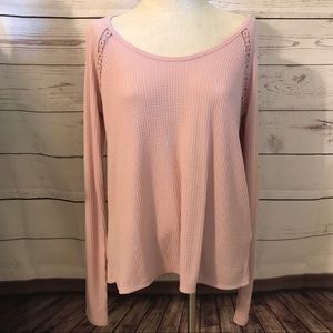 New! Pink textured shirt - Large - Lucky Brand